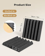 SD SODOCT 36 Pack Wedge Acoustic Foam Panels, Self-Adhesive Sound Proof Foam - Image 4
