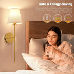 NIORSUN Battery Operated Wall Sconce Set of 2, 10 Colors Wireless Wall Lamps - Image 6