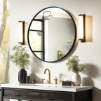 USHOWER Bathroom Mirrors for Over Sink, 36 Inch Circle Mirror - Image 9
