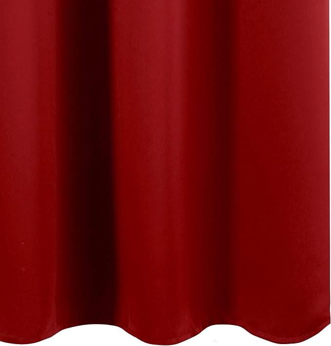 LEMOMO Red Thermal Blackout Curtains/42 x 72 Inch/Set of 2 Panels Room - Image 9