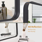 VooBang Bathroom Mirror 24x36 inch, Modern Round Corner Bathroom Vanity Mirror - Image 2