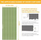 AJAZZ 100% Blackout Magnetic Door Curtain Accordion Doors Interior Folding - Image 2