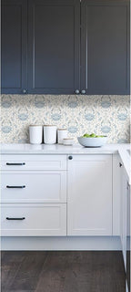 NuWallpaper by WallPops Blue Shellby Peel & Stick Wallpaper - Image 5