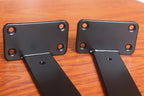 8 Pack - 7 inch Black Hidden L Shelf Bracket Iron Floating Shelf Brackets - Image 3