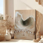 Moses Parting the Red Sea Canvas Wall Art Modern Christian Bible Stories Wall - Image 3