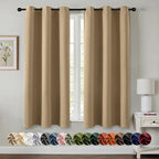 MIULEE Blackout Curtains for Bedroom Living Room 2 Panels, Thermal Insulated by MIULEE