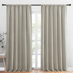 NICETOWN 2 Panels Blackout Curtains, Rod Pocket Thermal Insulated Drapess by NICETOWN