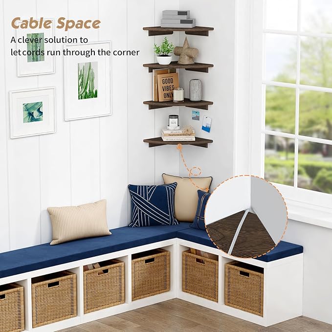 Forbena Large Corner Floating Shelves - Image 5