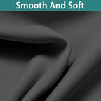 Yakamok Dark Grey 100% Blackout Curtains 54 Inch Length, Heat and Full Light - Image 7