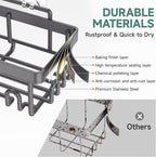 Veken Rustproof & Waterproof Shower Caddy 6-Pack, No Drilling Adhesive Shelves - Image 4