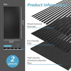 Art3d 2 Wood Slat Acoustic Panels - Image 4