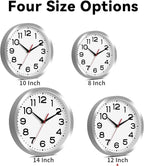 Roymnie Wall Clock Silent Non-Ticking Modern Clock Battery Operated 12 Inch - Image 5