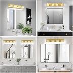 IZORRO LED Modern Bathroom Lights Fixtures, Brushed Glod Acrylic Wall Lighting - Image 8