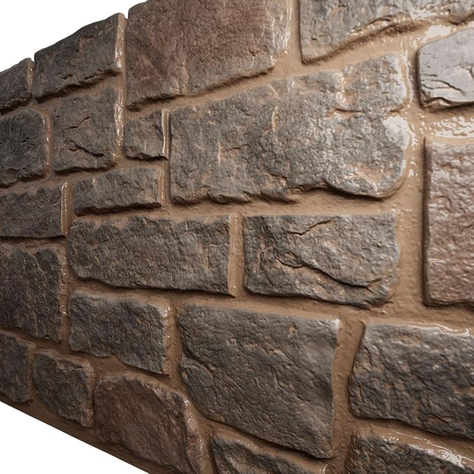EverStone Cobblestone Faux Stone Panel, Breckenridge Color - Image 7