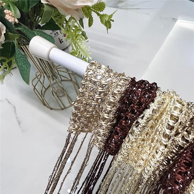 ave split Decorative Door String Curtain Wall Panel Fringe Window Room Blind - Image 5