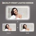 GarveeHome 50x28 LED Bathroom Mirror - Image 3