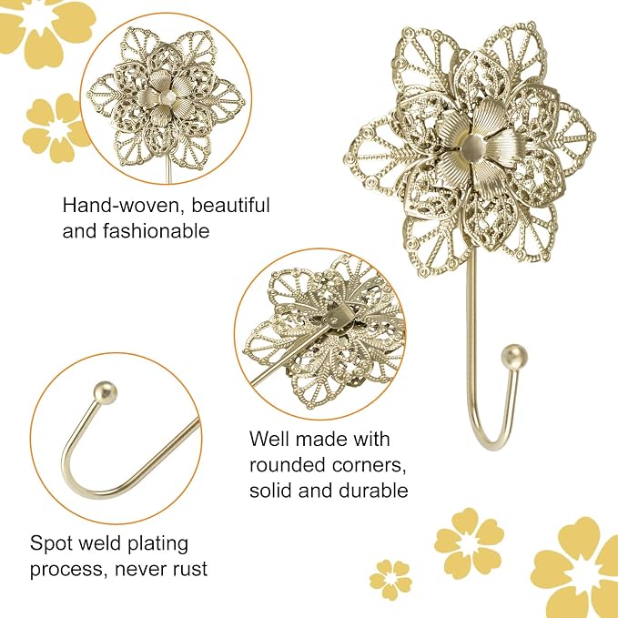 MOROBOR Flower Decorative Wall Hooks - Image 4