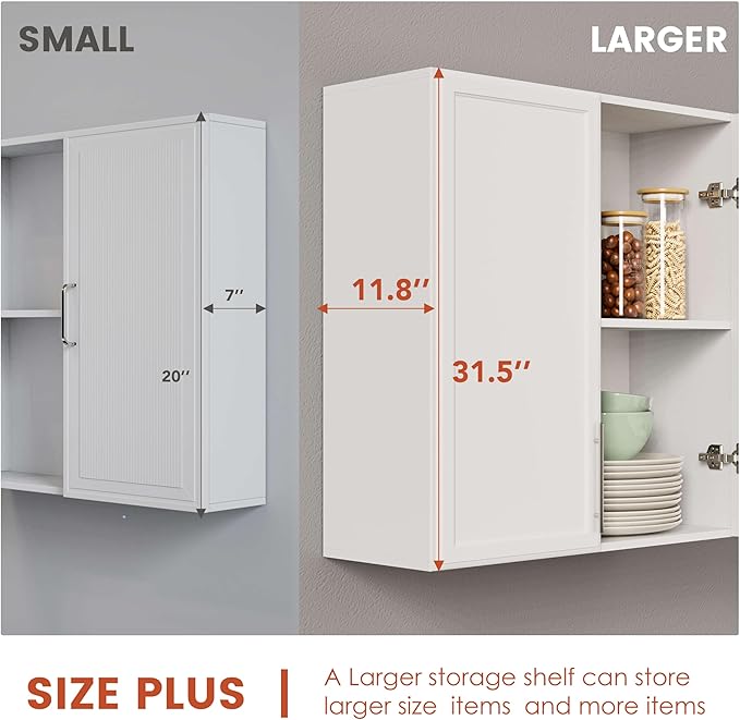 FIMELLO 30" Laundry Room Cabinets Wall Mounted - Image 3