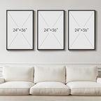 Large Framed Black and Beige Neutral Abstract Wall Art - Image 3