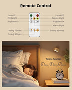 LED Wall Mounted Lights, Rechargeable Wall Sconces Lamp, 3 Color Temps & Remote - Image 2
