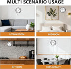 Wall Clock, 8inch Modern Silent Non-Ticking Wall Clocks Battery Operated - Image 8