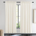 NICETOWN Luxury Velvet Curtains 72 inches, Sound Reducing Heavy Matt Solid Rod by NICETOWN
