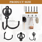 12 Sets Vintage Coat Hooks, Wall Hooks - Image 2