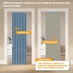 AJAZZ 100% Blackout Accordion Door Closet Door Curtain Invisible Applicable - Image 3