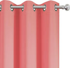 LEMOMO Coral Blackout Curtains 42 x 63 Inch Length/Set of 2 Curtain - Image 6