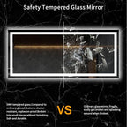 LOAAO 60X28 LED Bathroom Mirror - Image 8