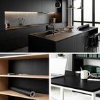 FUKU MON 24"x786" Black Wallpaper Peel and Stick Black Contact Paper Matte - Image 2