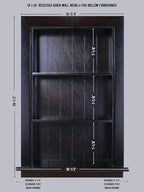 14x24 Aiden Recessed Wall Niche Medicine Cabinet Replacement, in The Wall - Image 2