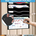 ALSLEA Hanging File Organizer 8 Pockets 15¾”W Legal/ Letter Size Paper Organizer - Image 3