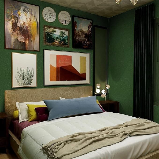 Dark Green Peel and Stick Self Adhesive Wallpaper - Image 2