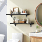 HOOBRO Floating Shelves for Wall, 23.6" Wall Mounted Shelves Set of 2, Hanging - Image 4
