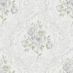 Ismoon Vintage Peel and Stick Wallpaper Floral Contact Paper Boho White and by Ismoon