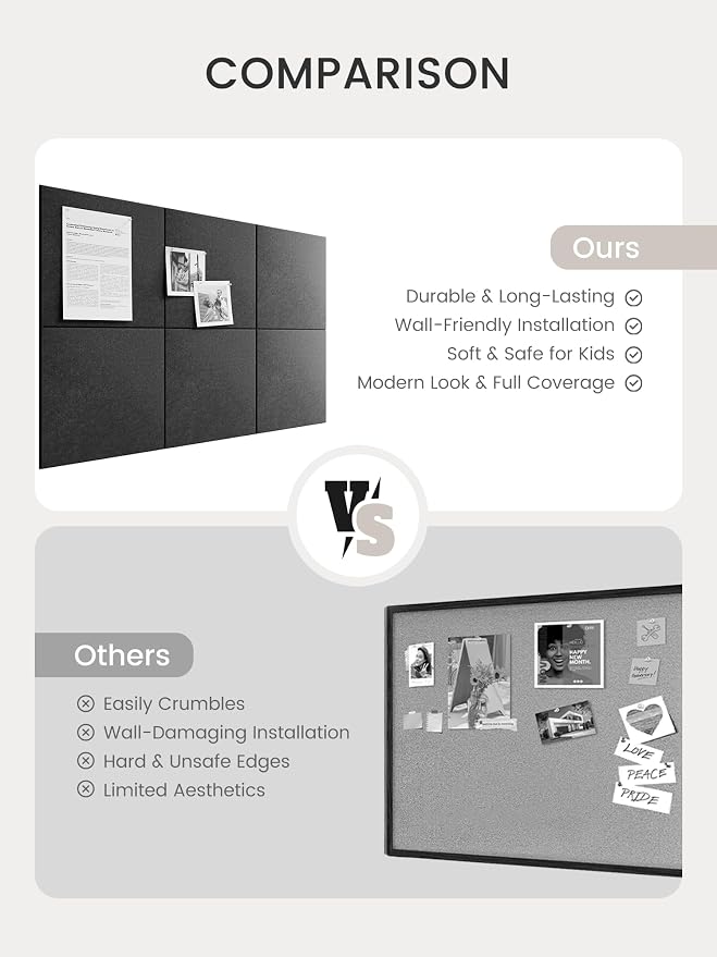 Bumusty Large Cork Board 36" x 24" Alternative - Image 7