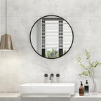 NEWBULIG 20 Inch Round Wall Mirror, Bathroom Mirror - Image 7