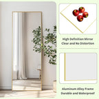 Sunniry Gold Mirror Full Length 56x16 inch, Floor Length Mirror - Image 2