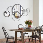 Wall Mirror Decorative, Print Round Decorative Mirrors, Large Decor Metal Wall - Image 4