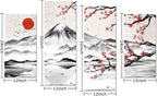 LyerArtork 4 Panel Japanese Ink Painting Wall Art Mount Fuji - Image 7