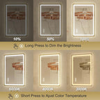 24x36 Inch LED Bathroom Mirror - Image 2