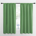 NICETOWN Kitchen Curtains, Short Blackout Drapes, Froest Green, Thermal by NICETOWN