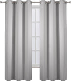 LEMOMO Blackout Curtains 42 x 84 inch/Light Grey Curtains Set of 2 - Image 2