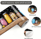 Mason Jar Wallpaper Border 196x4 Inch Removable Wall Border Peel and Stick - Image 8
