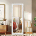 Full Length Mirror 58"x22" Solid Wood Frame Floor Large Mirror - Image 5