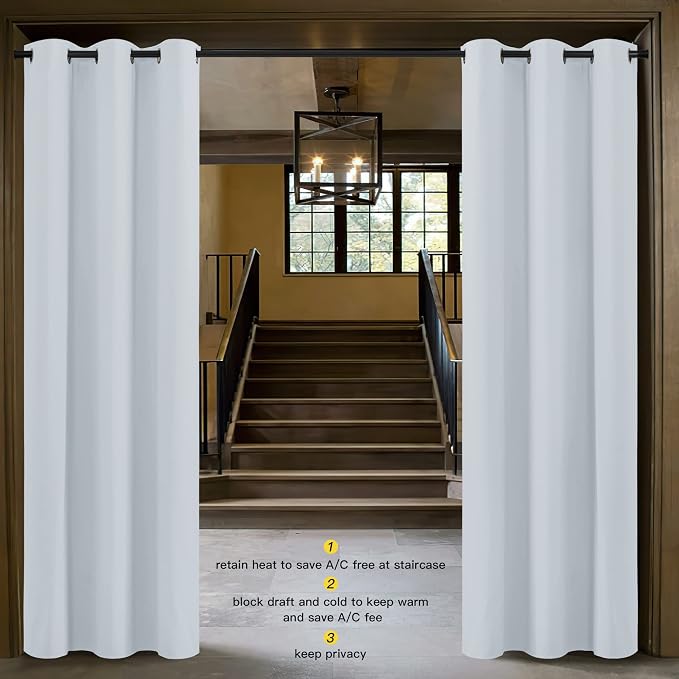 NICETOWN Curtains & Drapes for Door Tapestry, Sound Noise Canceling Room - Image 2