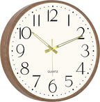 Vintage Wall Clock 14 Inch Quartz Silent Non-Ticking Analog Clock Battery by Comfytune