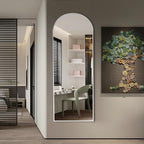 Rowjut Floor Mirror Arched Mirror Full Length 56"X20"Full Length Mirror can be - Image 8