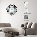Large Wall Clocks for Living Room Decor Big Modern Silent Clock Non-Ticking for - Image 4